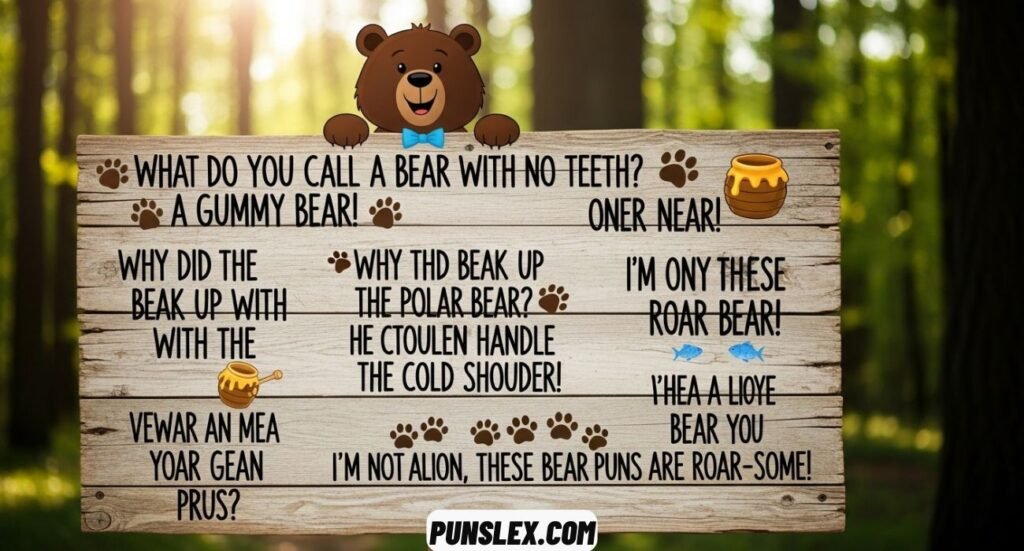 Funny Bear Puns, Jokes
