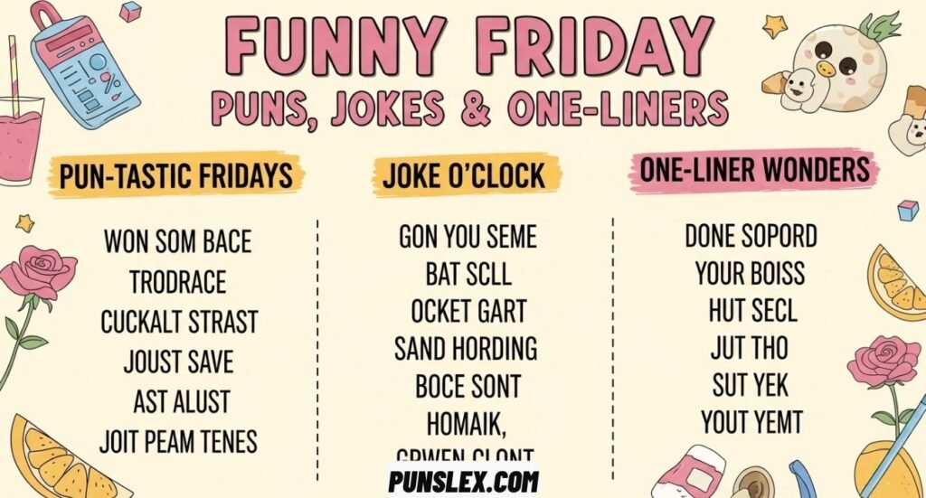 Funny Friday Puns, Jokes
