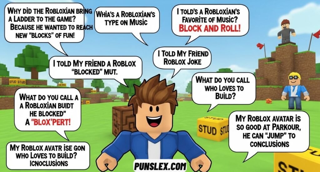 Funny Roblox Puns, Jokes