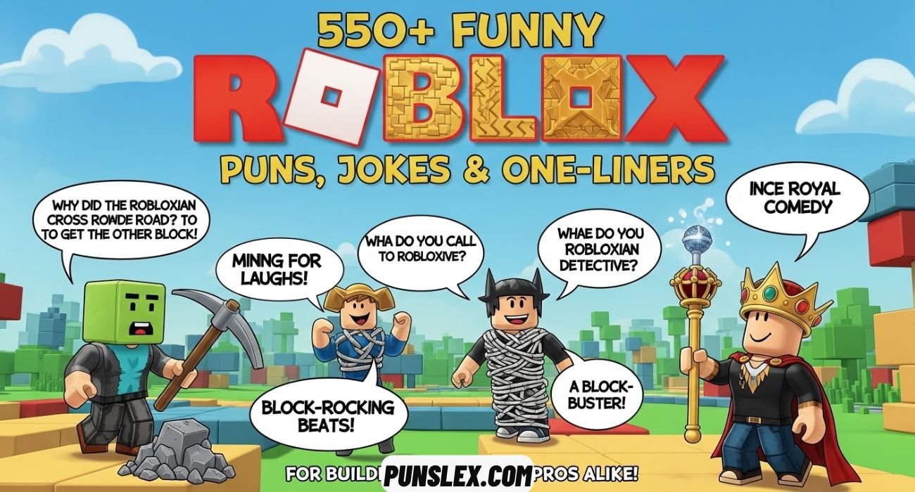 Funny Roblox Puns, Jokes