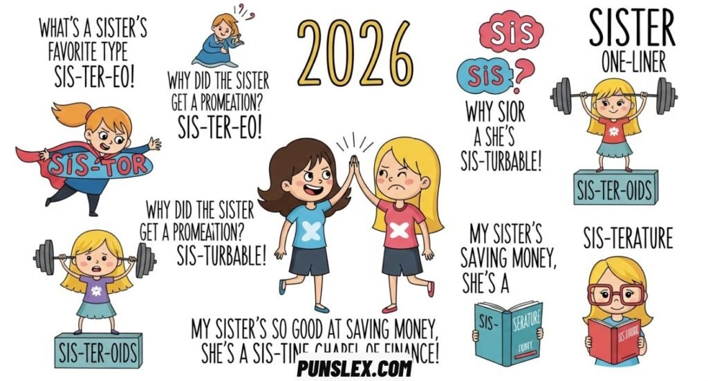 Funny Sister Puns & Jokes