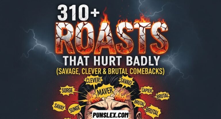 310+ Roasts That Hurt Badly (Savage, Clever & Brutal Comebacks)