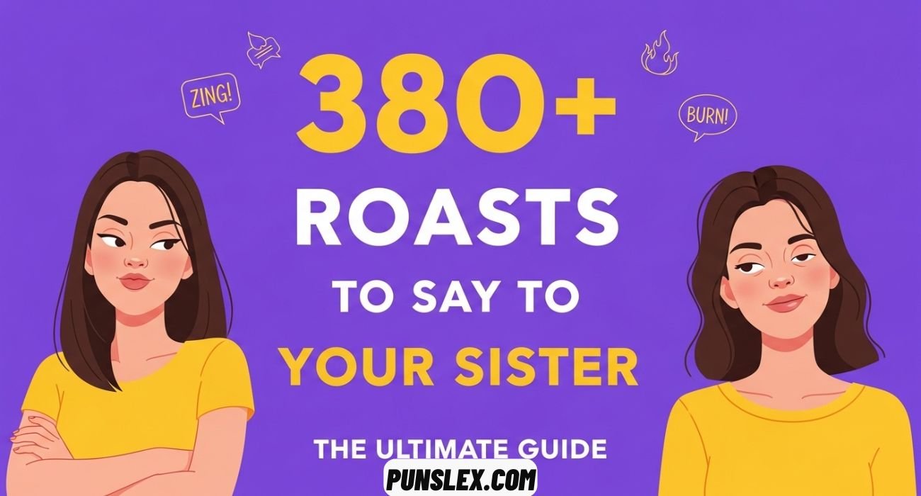 Roasts to Say to Your Sister