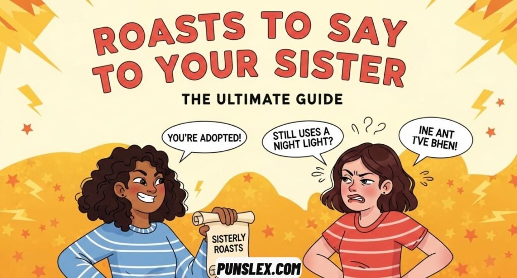 Roasts to Say to Your Sister