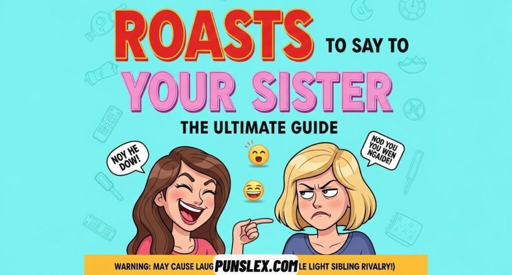 Roasts to Say to Your Sister